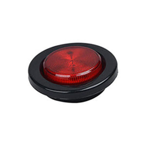 Opti-luxx 2" Round Red 200 Series Marker (Grommet Mount, PL-10 Connection)