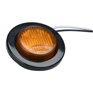 Opti-luxx 2" Round Amber 200 Series Marker (Grommet, 2-Wire Connection)