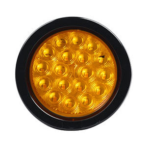 Opti-luxx 4" Round Amber Park/Turn (Grommet Mount, PL3 Connector)