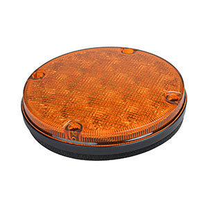 Opti-luxx 7" Round Amber Park/Turn (Screw Mount, 3-Wire Connection)