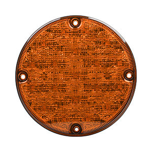 Opti-luxx 7" Round Amber Park/Turn (Screw Mount, 3-Wire Connection)