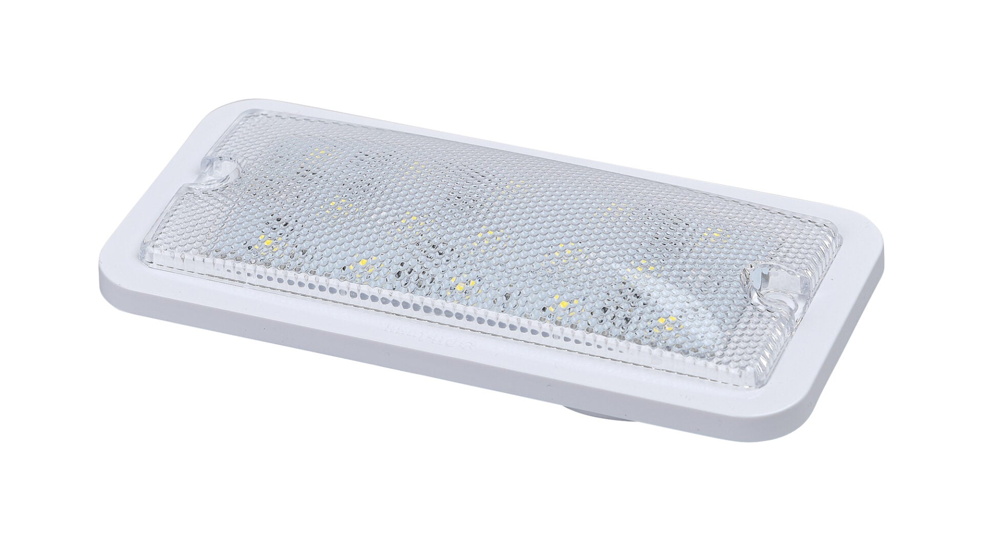 Opti-luxx 3" X 6" Rectangle White Premium 15 LED Dome Light (Screw Mount, 2-Wire Connection)