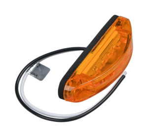 Opti-luxx 4" Oval Amber 120 Series Marker (Screw Mount, 2-Wire Connection)