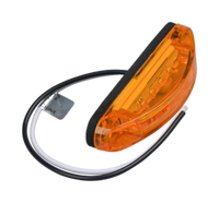 Opti-luxx 4" Oval Amber 120 Series Marker (Screw Mount, 2-Wire Connection)