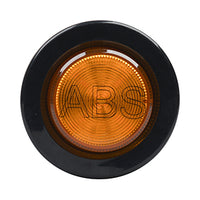 Opti-luxx 2.5" ABS Round Amber 250 Series Marker (Grommet Mount, PL-10 Connection)