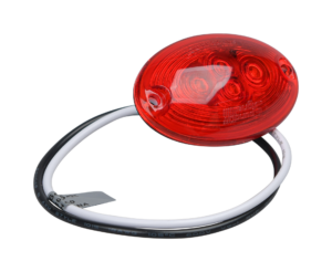 Opti-luxx 2.3" Oval Red 210 Series Marker (Screw Mount, 2-Wire Connection)