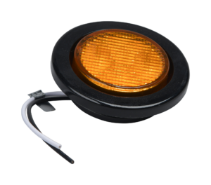 Opti-luxx 250 Series 2.5" 24V Round Amber Marker (Grommet Mount, Deutsch Connector)