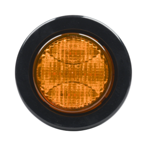 Opti-luxx 250 Series 2.5" 24V Round Amber Marker (Grommet Mount, Deutsch Connector)