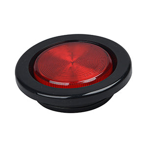 Opti-luxx 2.5" Round Red 250 Series Marker (Grommet Mount, PL-10 Connection)