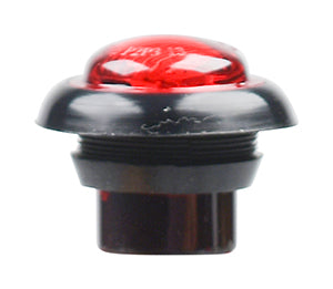 Opti-luxx 0.75" Round Red Bullet Marker (Grommet Mount, 2-Wire Connection)