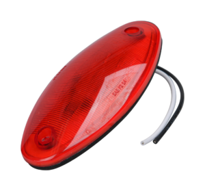 Opti-luxx 5" Oval Red 520 Series Marker (Screw Mount, 2-Wire Connection)