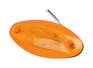 Opti-luxx 5" Oval Amber 520 Series Marker (Screw Mount, 2-Wire Connection)