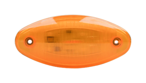 Opti-luxx 5" Oval Amber 520 Series Marker (Screw Mount, 2-Wire Connection)