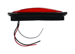 Opti-luxx 6" Oval Red Stop/Tail/Turn (Grommet, 3-Wire Connection)