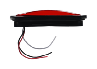 Opti-luxx 6" Oval Red Stop/Tail/Turn (Grommet, 3-Wire Connection)