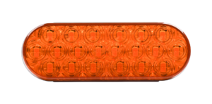 Opti-luxx 6" Oval Amber Park/Turn (No Grommet - Light Only, PL3 Connector)