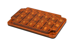 Opti-luxx 8.5" x 5.25" Rectangle Amber Park/Turn (Screw Mount, AMP Connector)