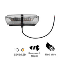 Opti-luxx LB1100 Series Sonoma 11" Clear/Amber & White Light Bar (Cl-1) (Post Mount, 3-Wire Connection)