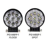 TecNiq P13 Steelhead 9 LED Round Heavy Duty Work Light
