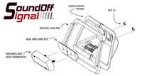 SoundOff Window Shroud Single Clip Kit, a narrow clip for use with mpower® 4", 3" Light Window Shroud Kits