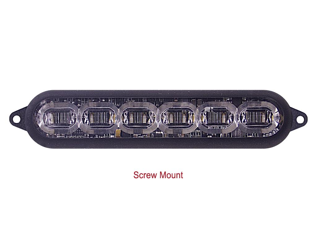 SoundOff 6 LED Inboard Take Down/Work Light Module for Exterior Lightbar, Single Color White LEDs
