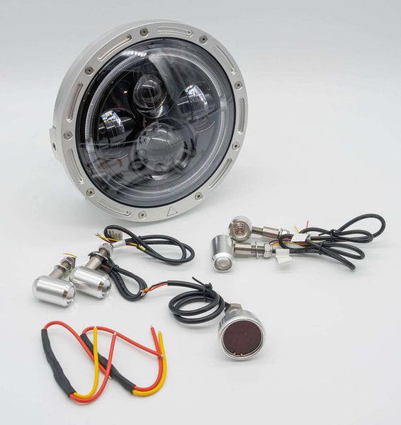 SoundOff Legacy Hardware Kit for retrofitting SAE Screw Mount application (can be used on 4 mm or 9 mm thickness) in Chrome & Black for use with mpower® 9x7 Lights