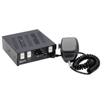 SoundOff FR100 Series Siren with microphone on a white background
