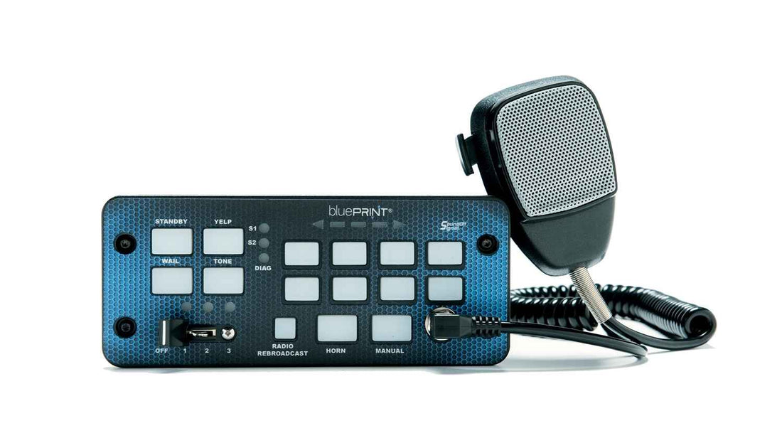 SoundOff Handheld Controller with control panel on a white background