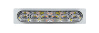 LED light bar with multiple bulbs on a white background