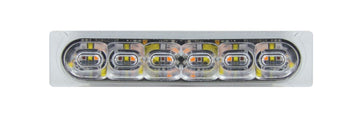 LED light bar with multiple bulbs on a white background