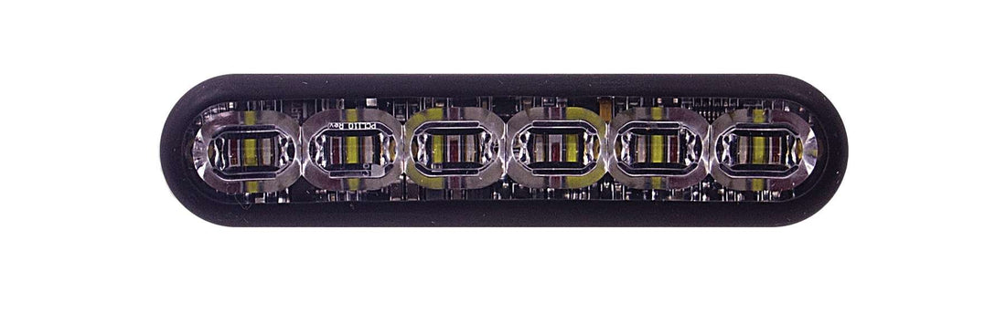 LED light bar with multiple lights on a white background