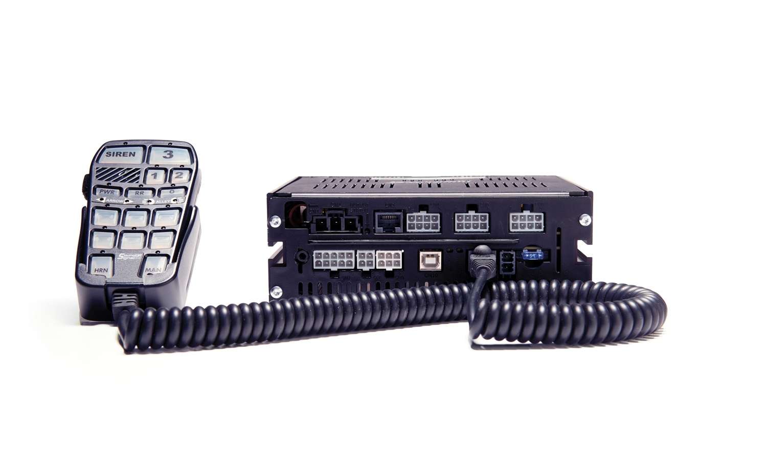 SoundOff RJ45 Splitter with Harness control on a white background