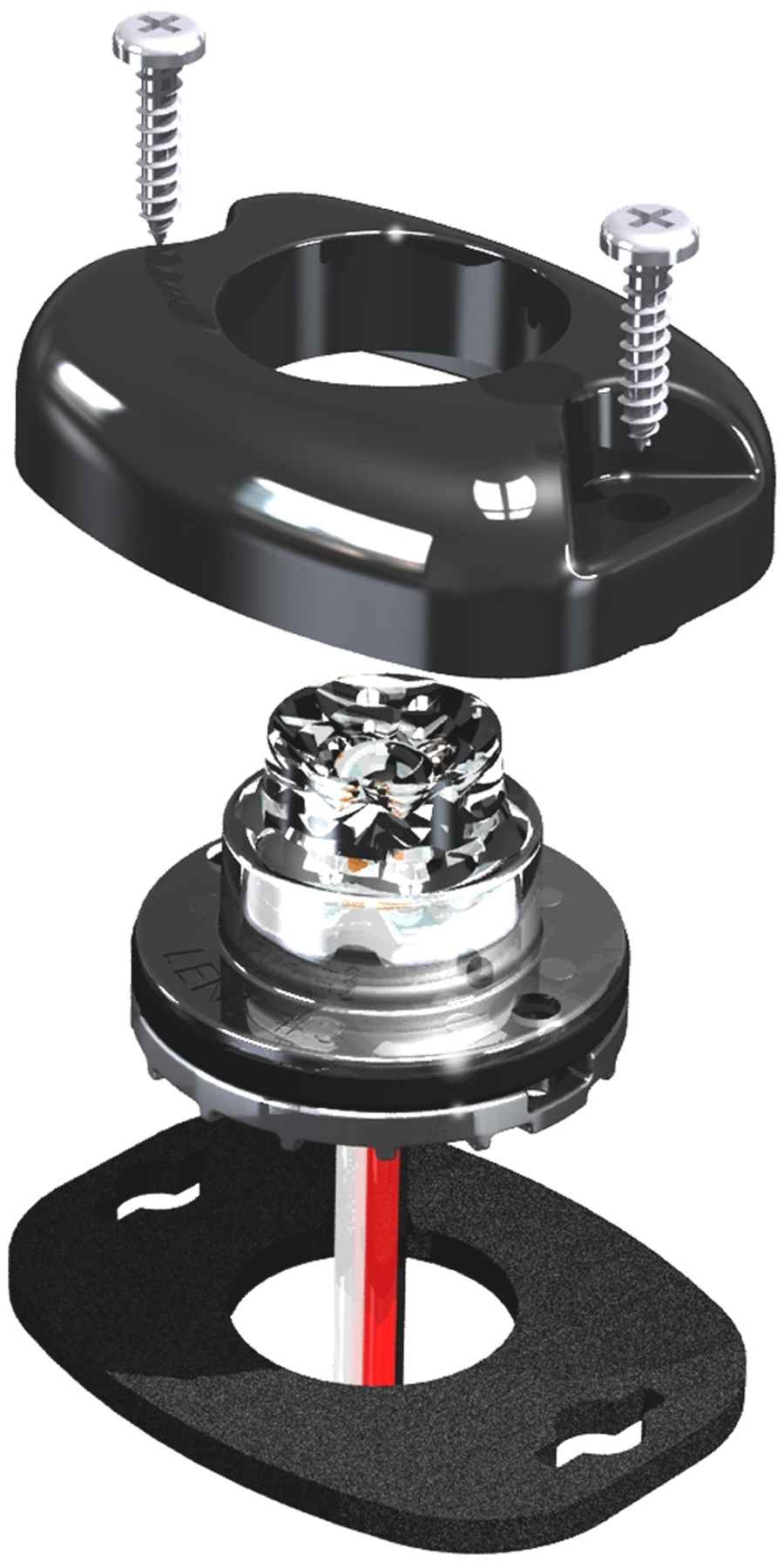 SoundOff Universal UnderCover Insert with screws and a central light part on a white background