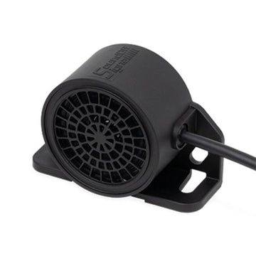 Black SoundOff WT100 Backup Alarm on a white background