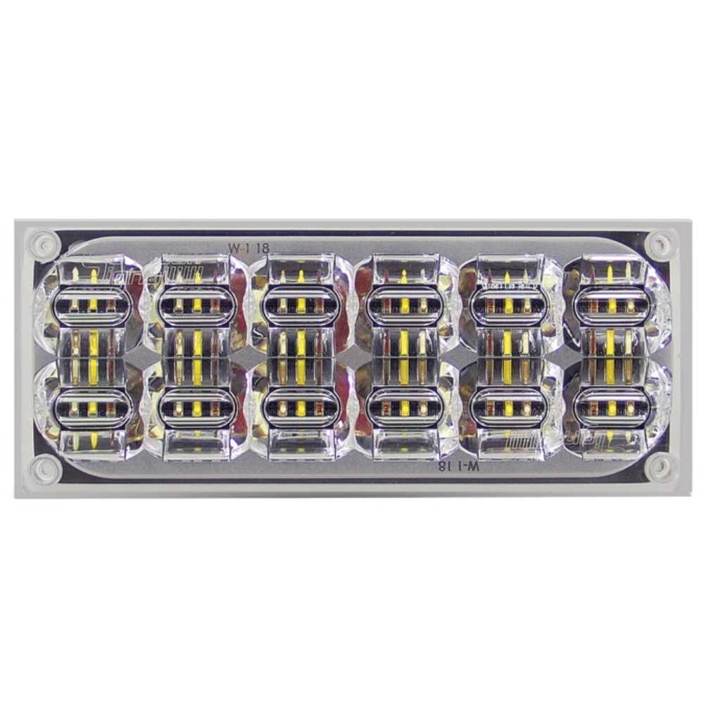 SoundOff mpower 7x3 - LED light panel with multiple small lights on a white background