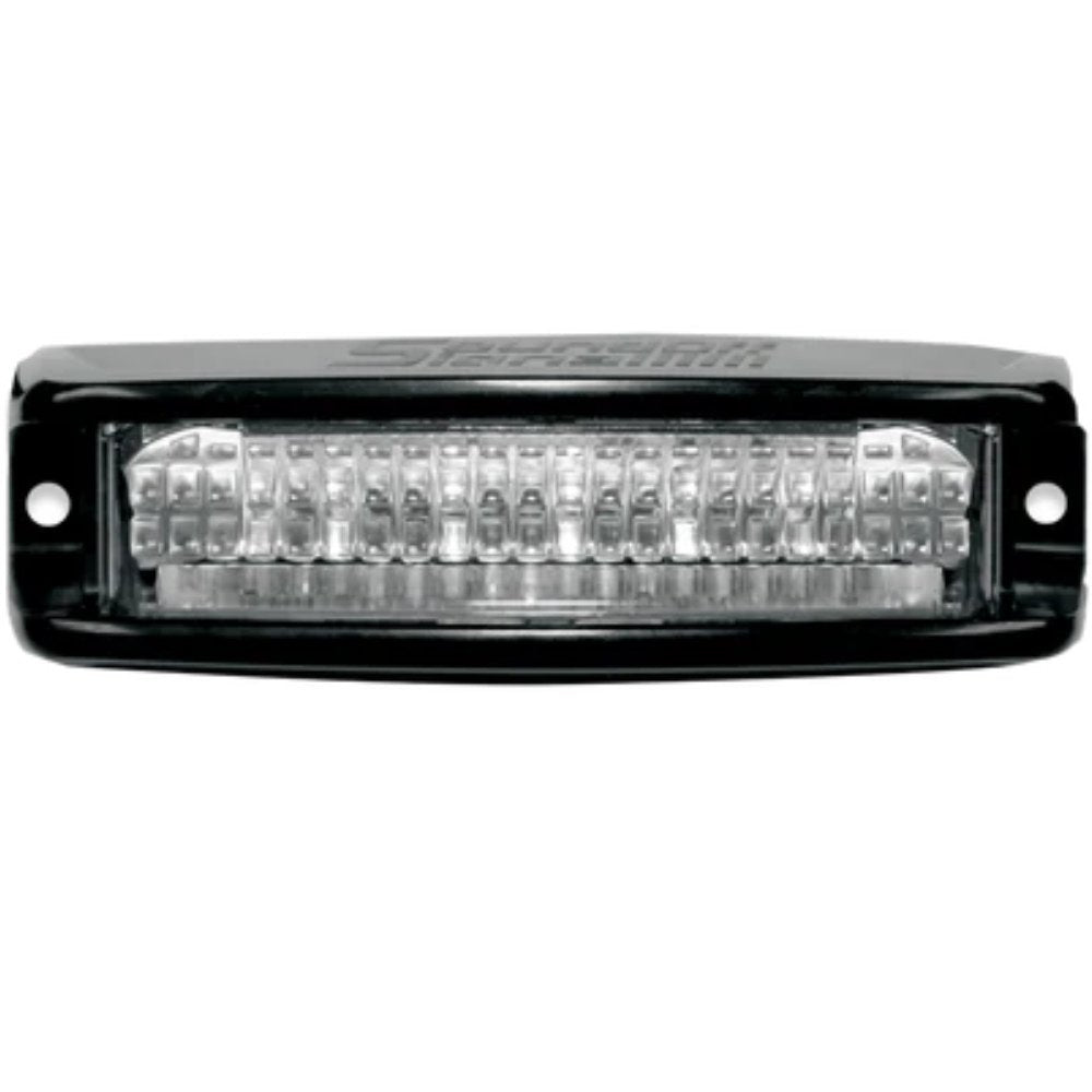 LED light bar with black housing on a white background