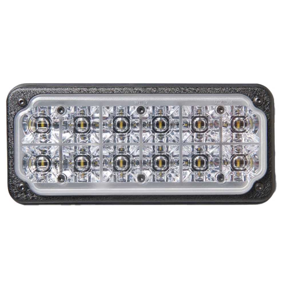 Rectangular LED light with multiple small lights on a white background