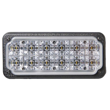 Rectangular LED light with multiple small lights on a white background