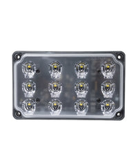 Rectangular SoundOff nFUSE® 6x4 P Scene Light with multiple small lights on a white background