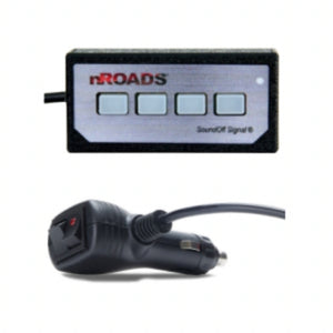 nROADS Sound Off 4-Button Controller with a cable on a white background