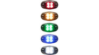 A set of TecNiq D14 Oval Dragon Lights in various colors including red, green, blue, white, and orange.