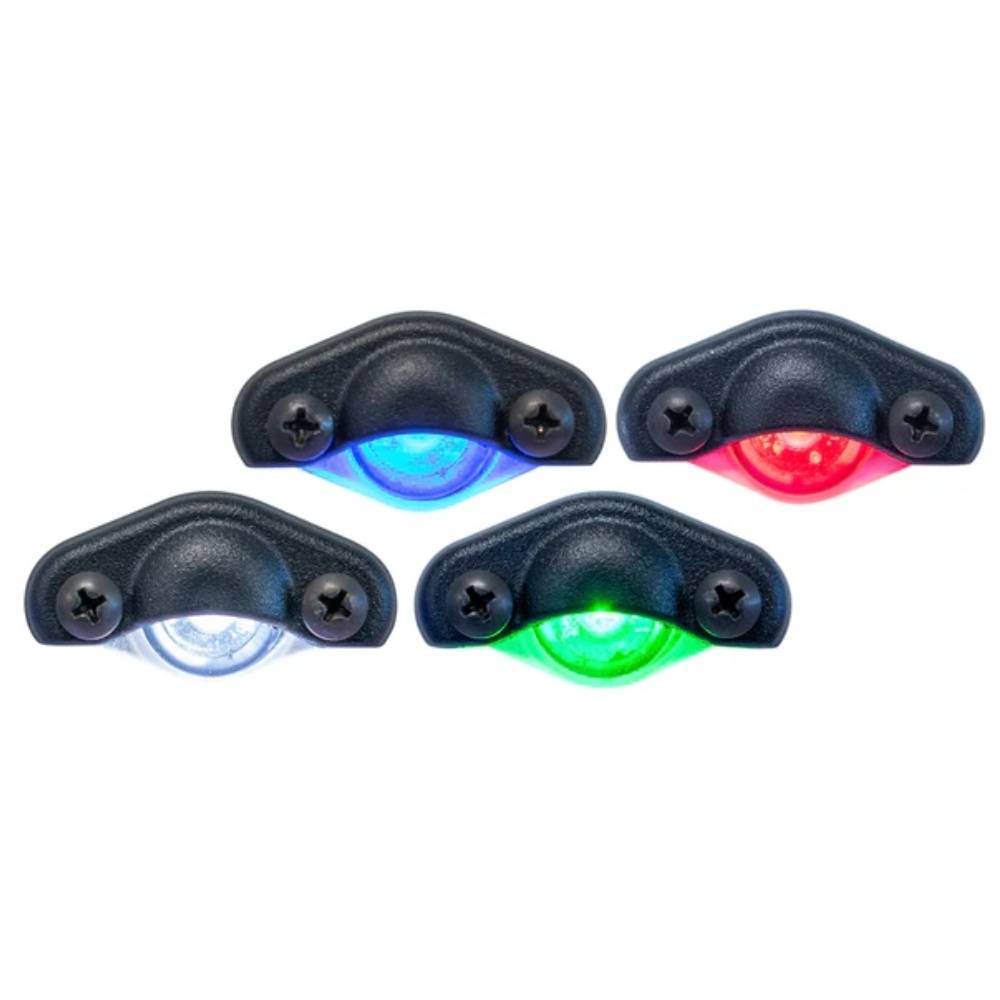 A set of TecNiq E02 Miniature Accent Lights in various colors including blue, green, red, and white.