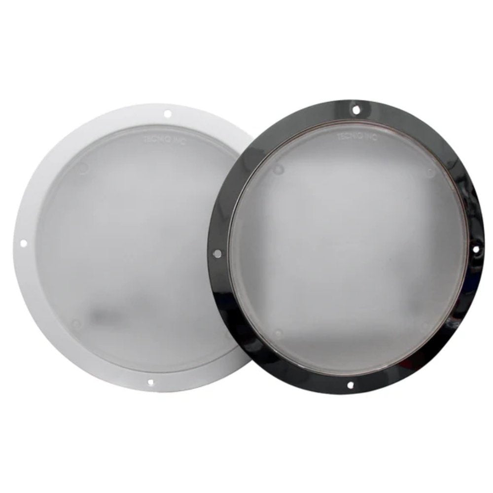 Two TecNiq E08 : 8" Recessed Medical Vehicle Interior Light in white