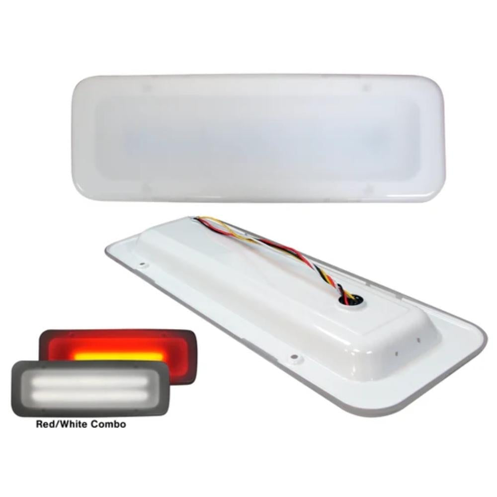 TecNiq E30 : High Performance Ceiling lights including a white light, red/white combo light, and another white light on a white background.