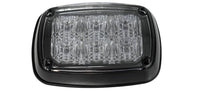 Rectangular TecNiq K40 : 5"x 3.3" LED Emergency Flasher with clear cover on a white background