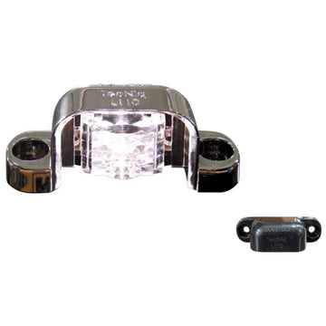 TecNiq L11 LED License Lamp featuring a compact, durable design with bright, white illuminated LED, and weather-resistant.