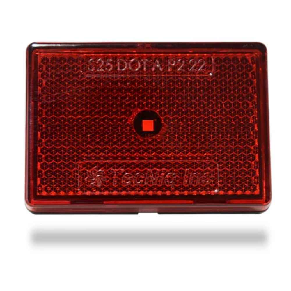 Red TecNiq S25 : Retro Reflector Side Marker Light with a brand logo on a white background