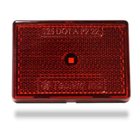 Red TecNiq S25 : Retro Reflector Side Marker Light with a brand logo on a white background