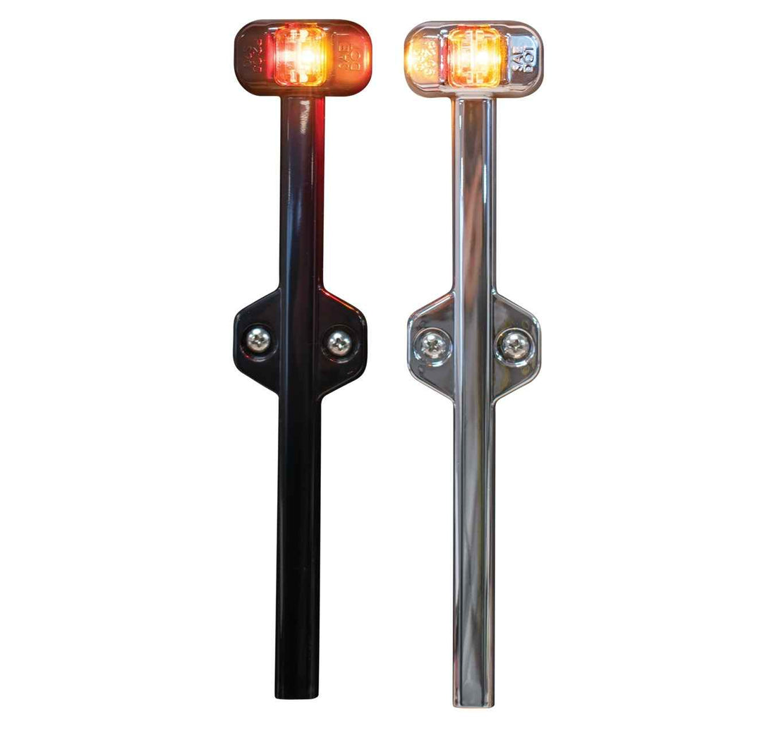 Black and silver TecNiq S90 : Heavy Duty Miniature Bi-Color Fender Light 