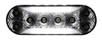 Rectangular LED light bar with multiple bulbs on a white background
